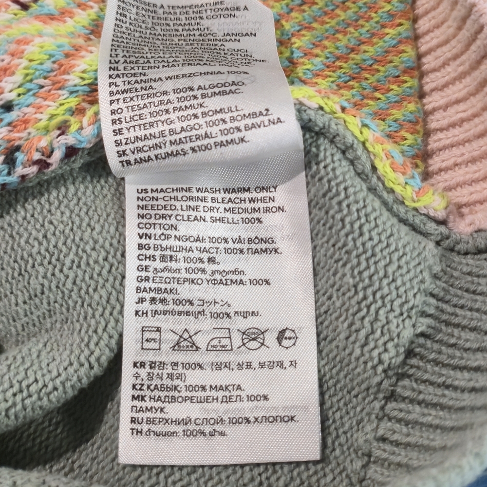 H&M Size 3/4T Squirrel Mountain Knit Sweater Cotton Kids Toddler Pullover Top - Picture 8 of 9